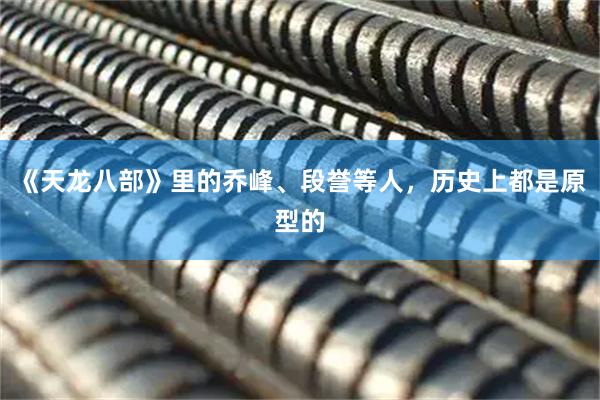 《天龙八部》里的乔峰、段誉等人，历史上都是原型的